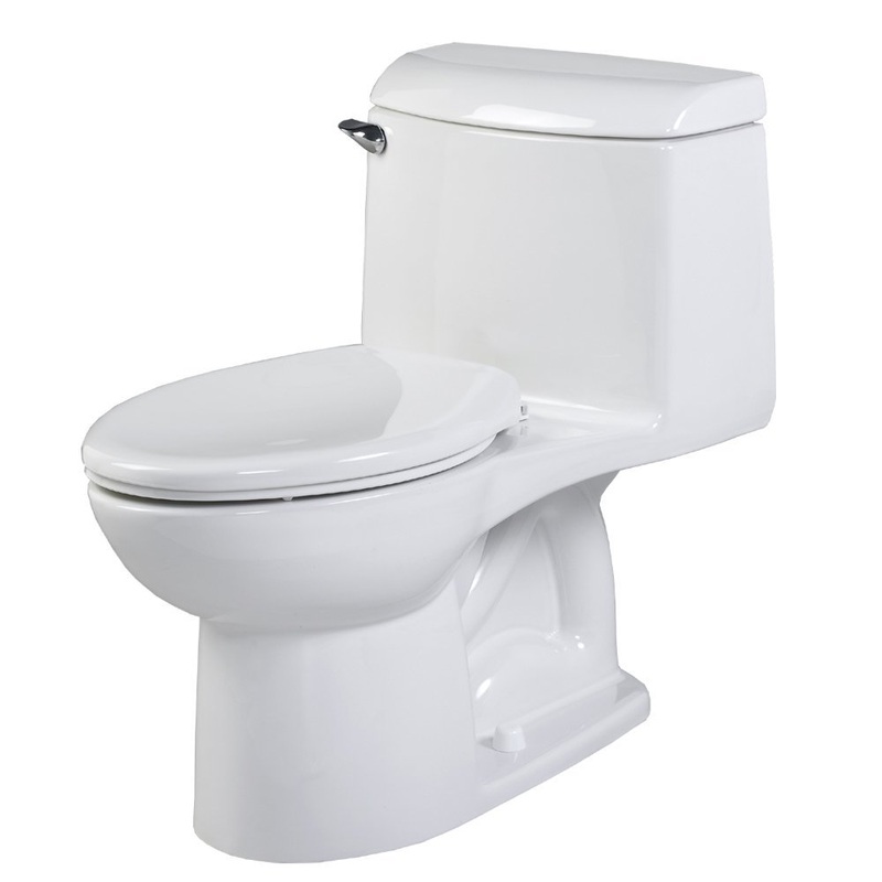 4 Right Height One-Piece Elongated Toilet, White